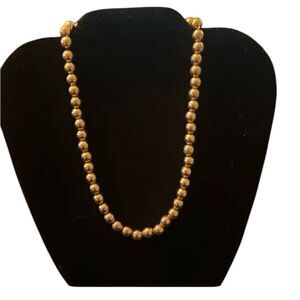 Park Lane vintage gold tone beaded necklace looks expensive EVC